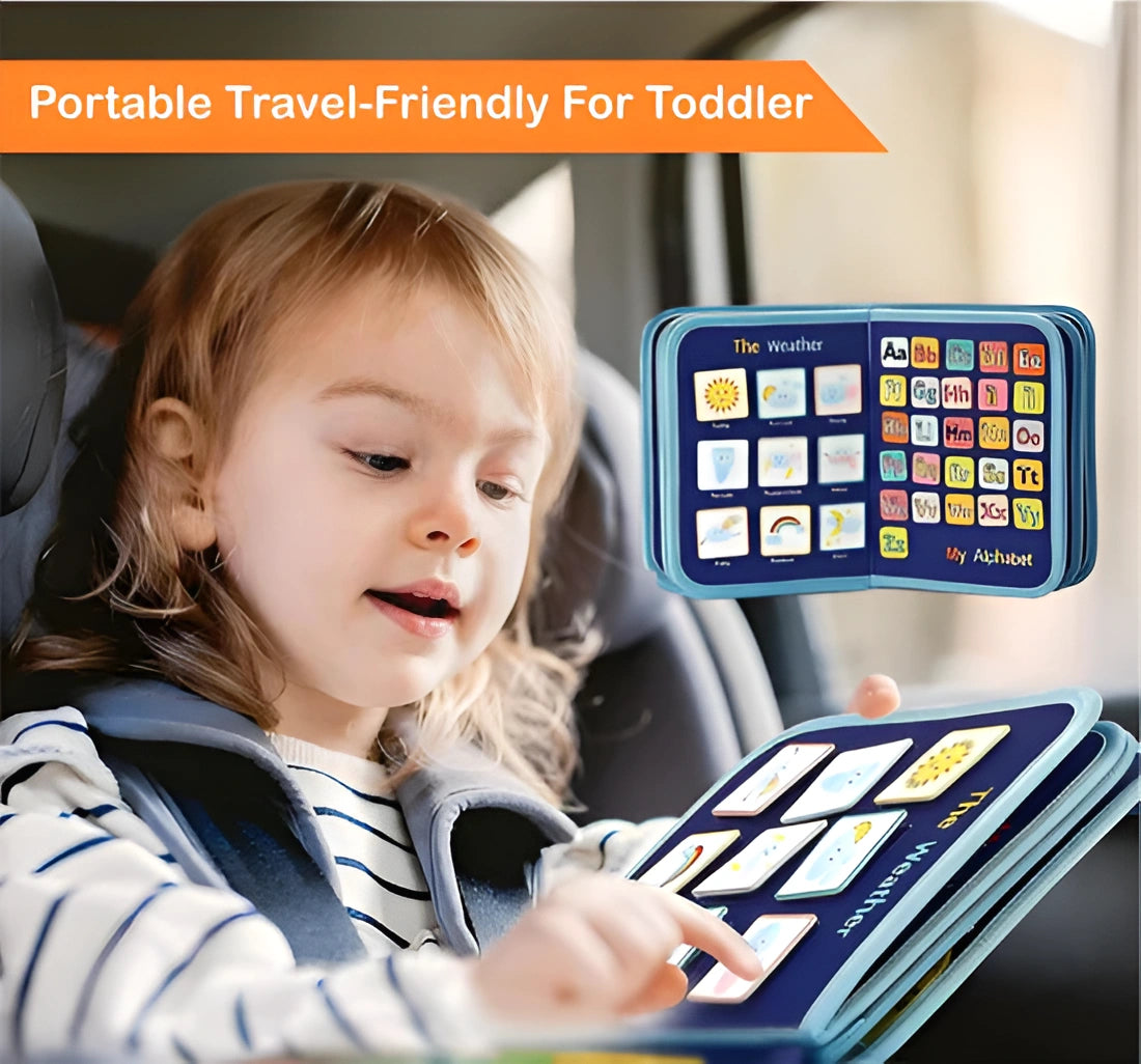 Educational Busy Book for Toddlers – Montessori Learning Toy for Fine Motor Skills, Daily Routine & Early Development