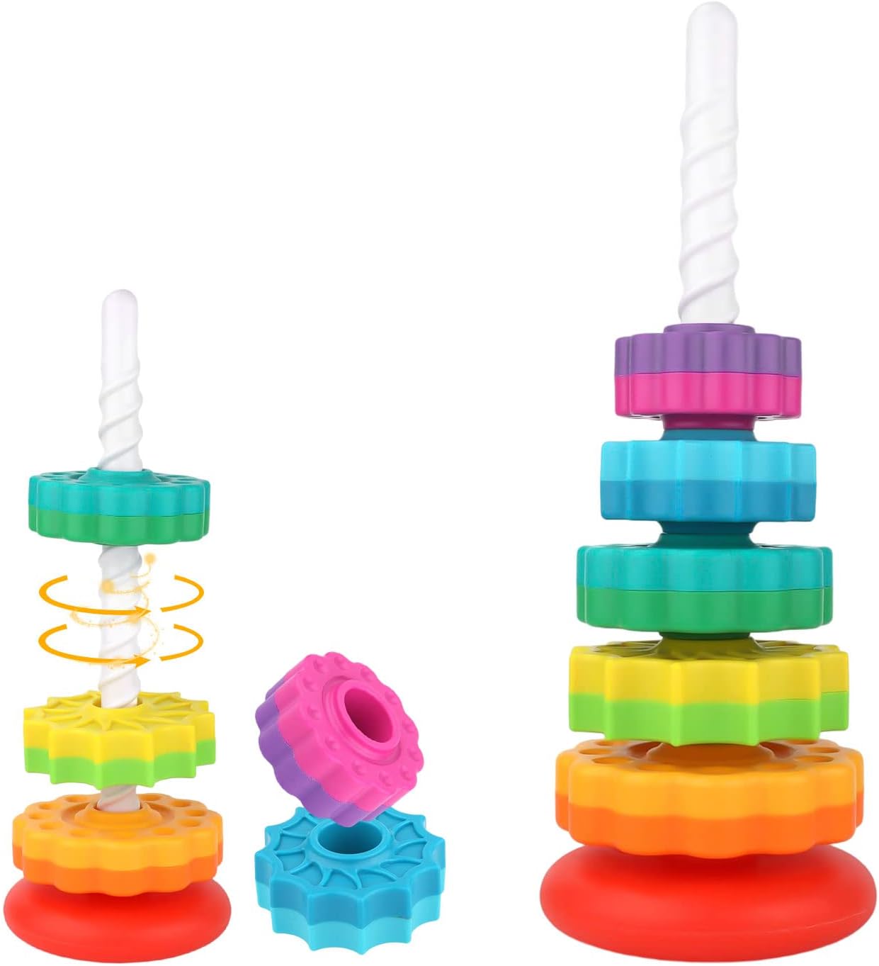 Interesting Rainbow Spinning Wheel Toy – Colorful Motion, Endless Joy