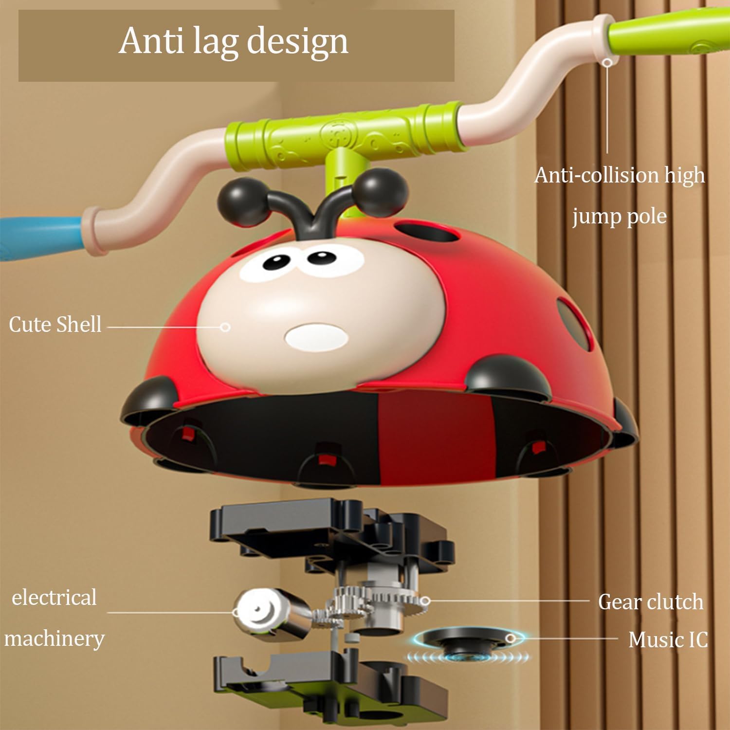 3-in-1 Musical Jump Game, Toss Ring & Rocket Launcher Toy | Indoor & Outdoor Active Game for Kids Ages 4–12 🎵🚀🎯