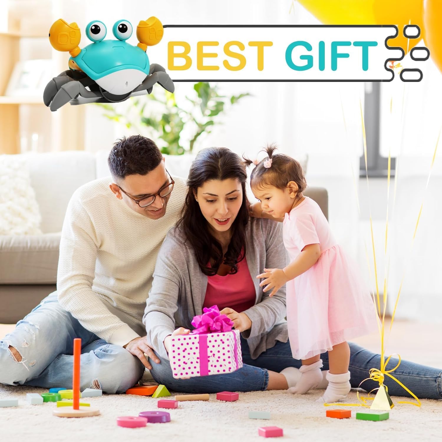 Crawling Crab Baby Toy with Music – Smart Moving Fun for Little Explorers