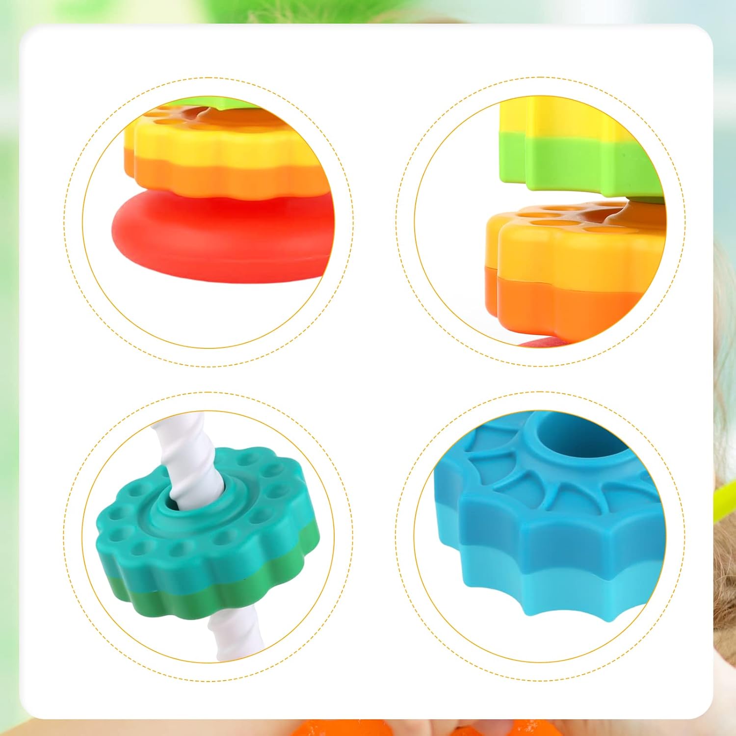 Interesting Rainbow Spinning Wheel Toy – Colorful Motion, Endless Joy