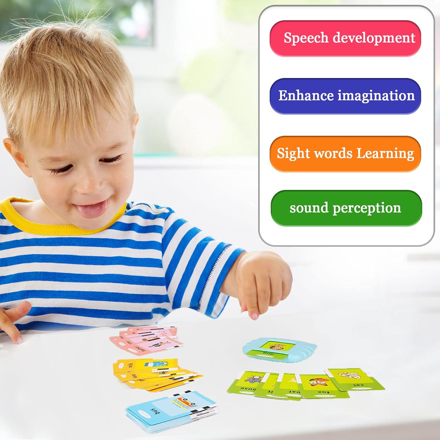 Talking Flash Cards for Toddlers | Educational Speaking Cards Toy for Speech Development & Early Learning 📚🔊✨