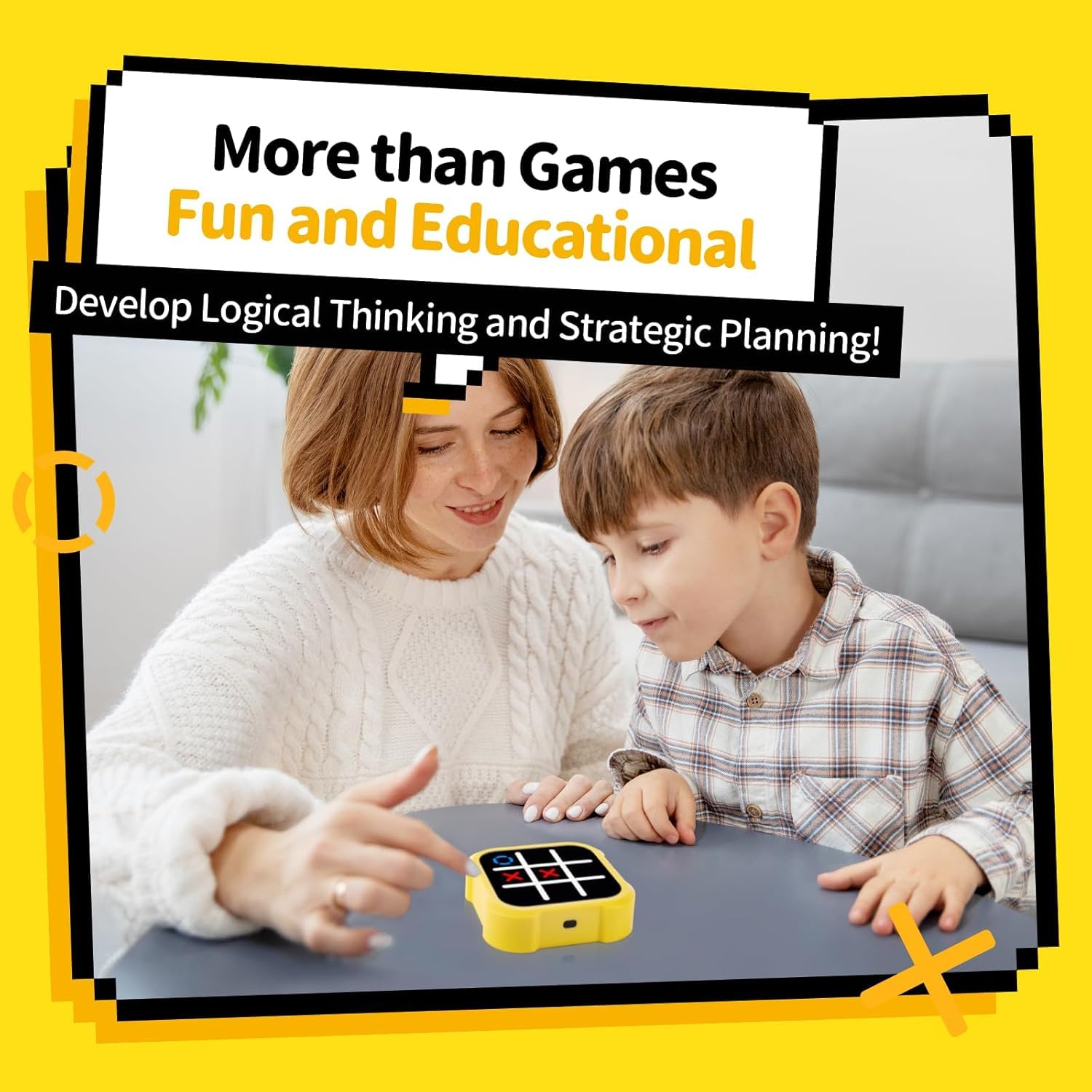 5-in-1 Electronic Tic Tac Toe Game – Smart Family Fun &amp; Learning Challenge