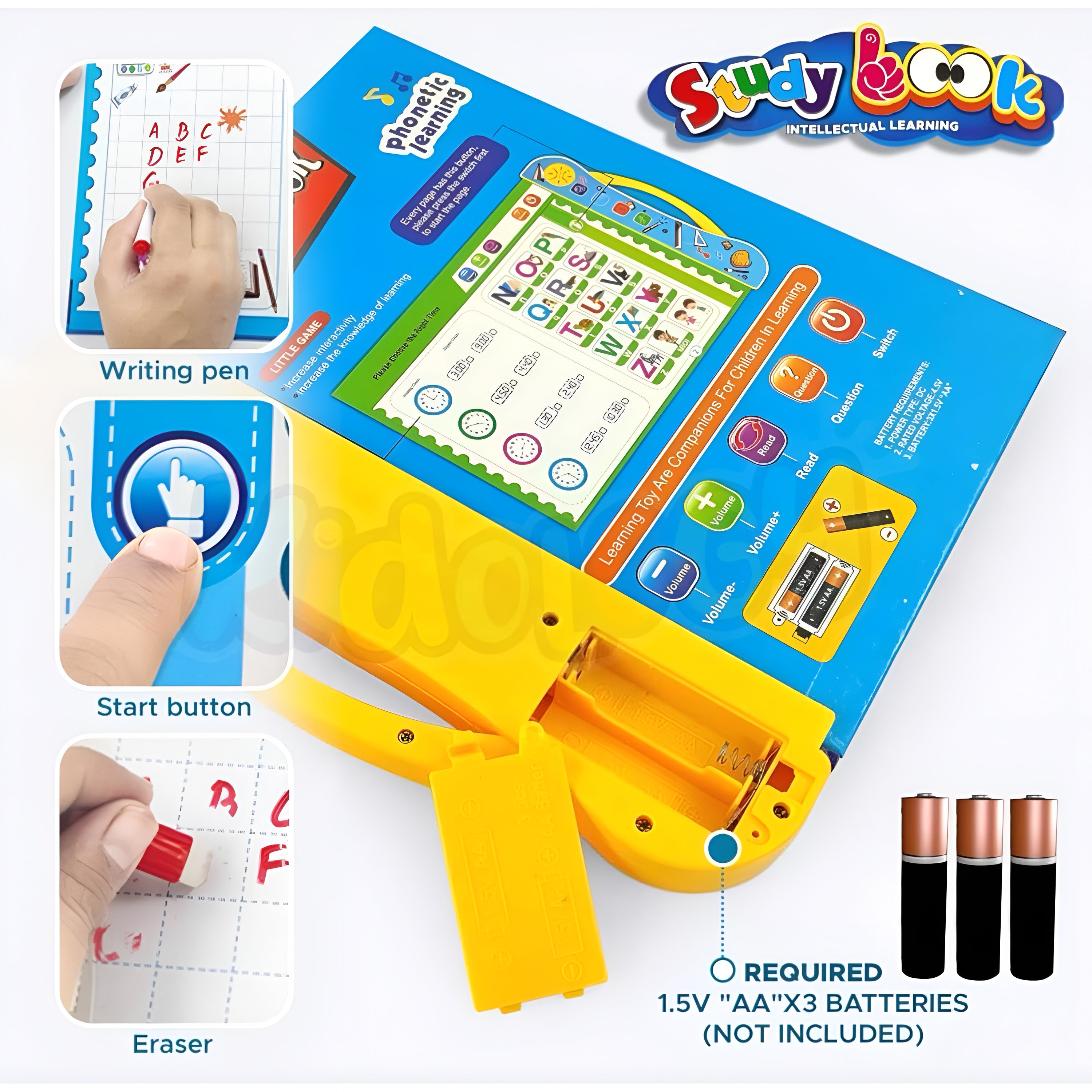 Interactive Phonetic Learning Book for Kids – Early Reading, Sound Recognition & Pronunciation Toy | Educational Intelligence Book for Toddlers & Preschoolers