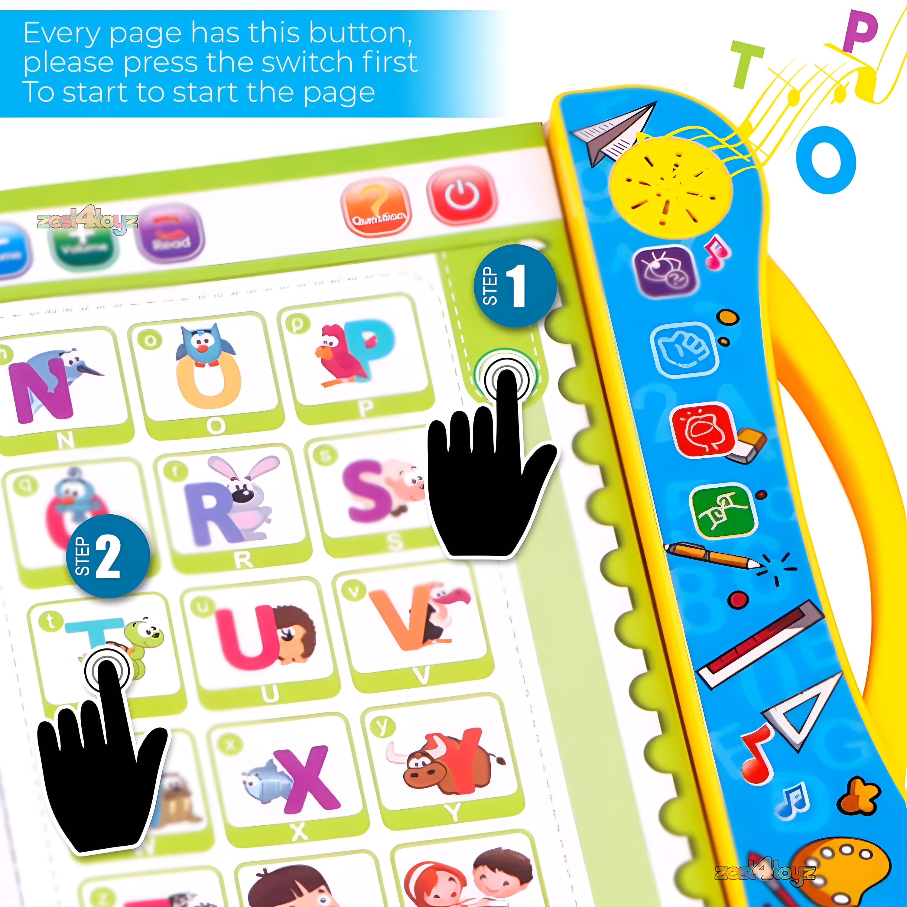 Interactive Phonetic Learning Book for Kids – Early Reading, Sound Recognition & Pronunciation Toy | Educational Intelligence Book for Toddlers & Preschoolers