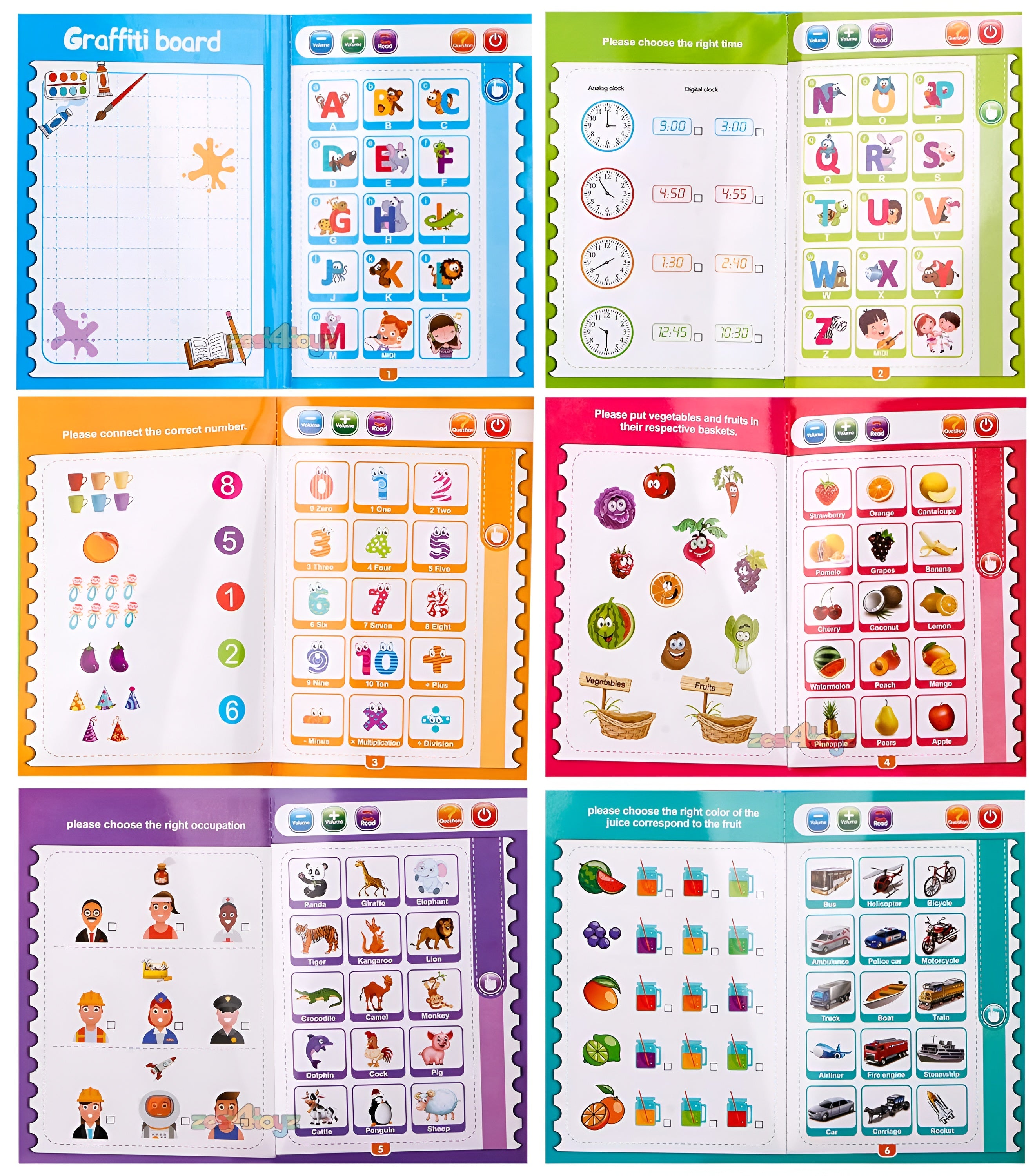 Interactive Phonetic Learning Book for Kids – Early Reading, Sound Recognition & Pronunciation Toy | Educational Intelligence Book for Toddlers & Preschoolers