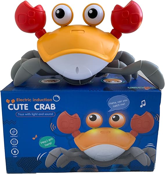 Crawling Crab Baby Toy with Music – Smart Moving Fun for Little Explorers