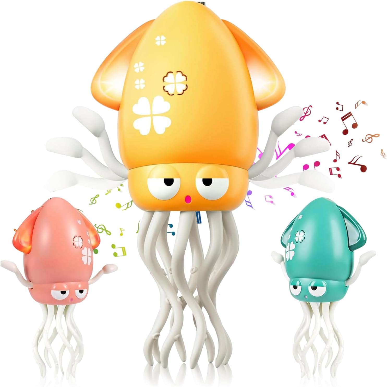 Dancing Octopus Baby Toy – Electric Crawling Squid with LED Lights & Music