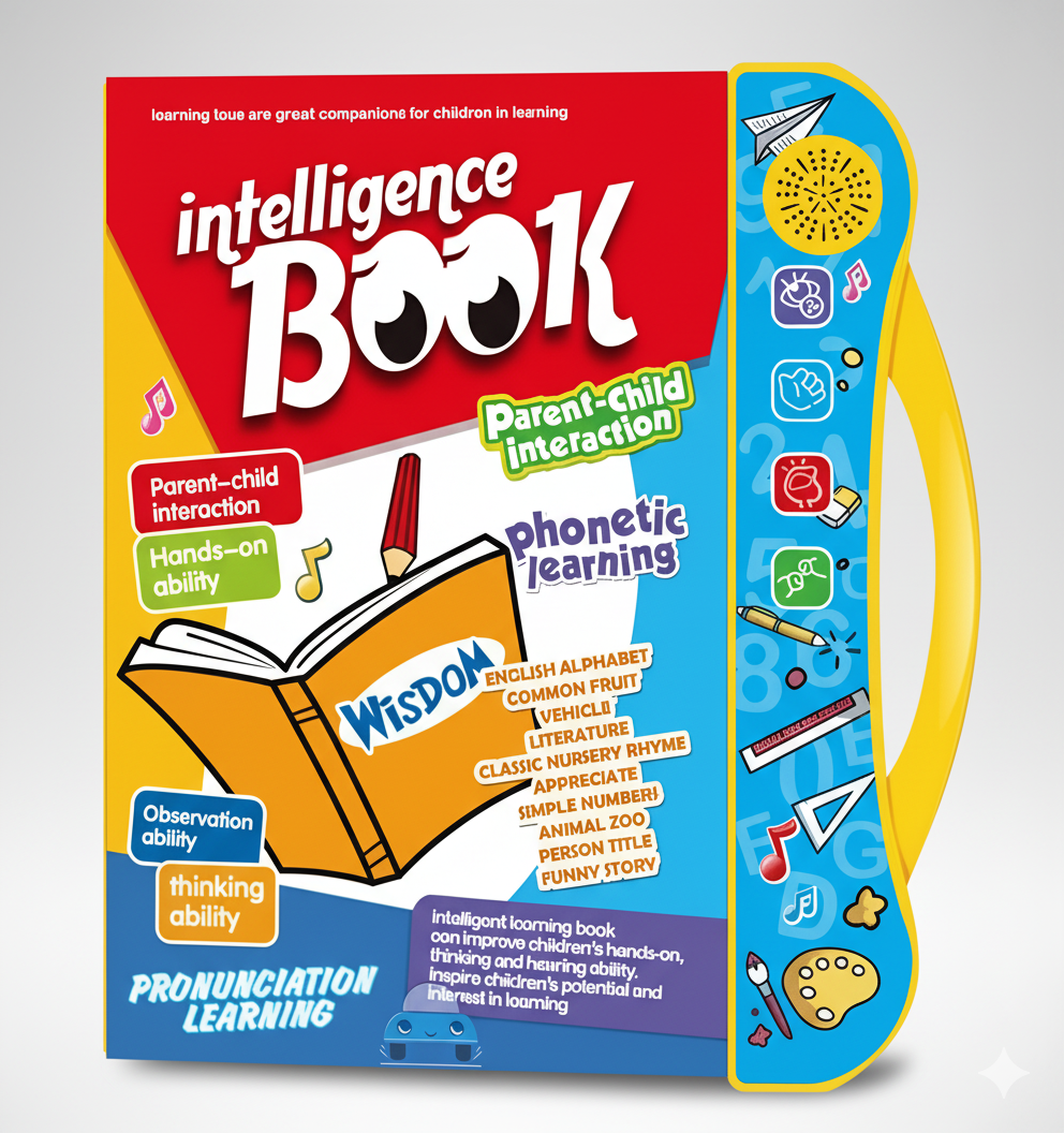 Interactive Phonetic Learning Book for Kids – Early Reading, Sound Recognition & Pronunciation Toy | Educational Intelligence Book for Toddlers & Preschoolers
