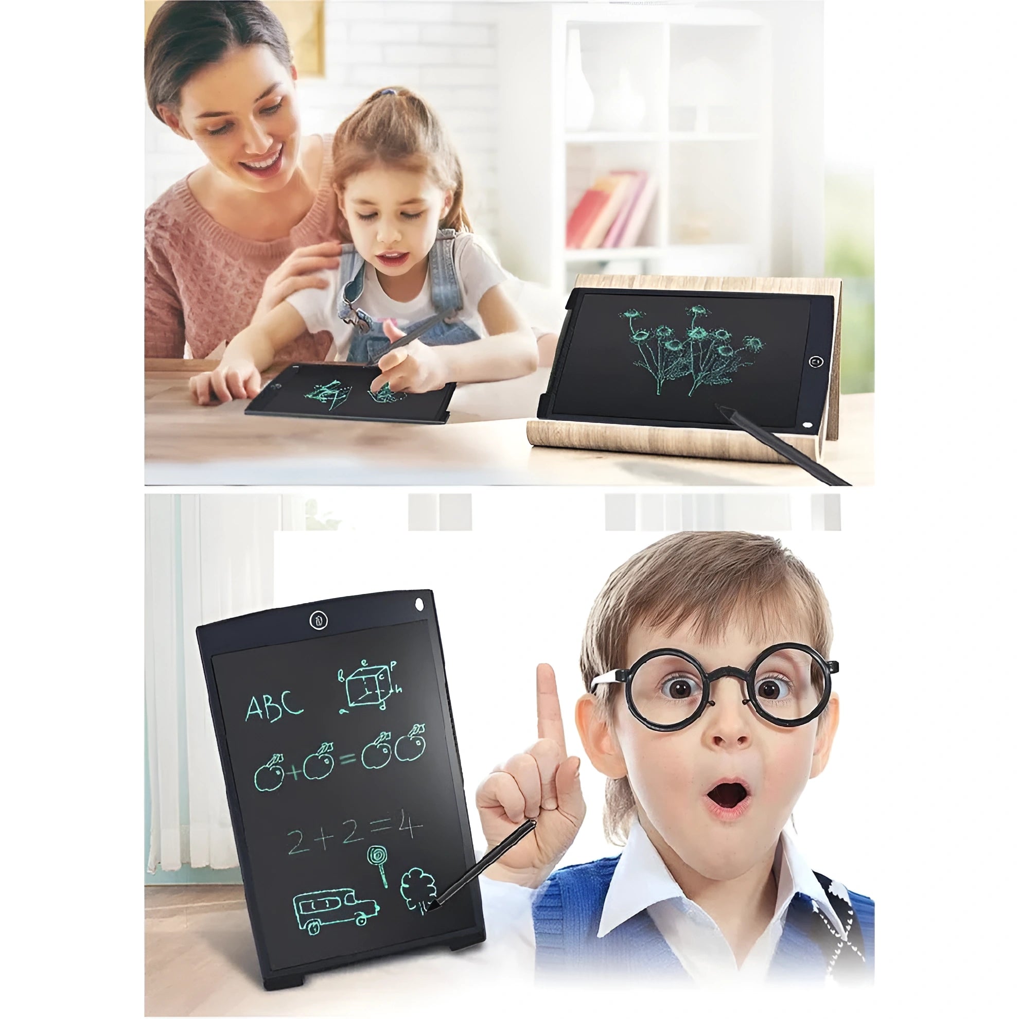 8.5” LCD Writing Tablet for Kids – Eye-Safe, Eco-Friendly Drawing Pad | Reusable Writing Board for Learning, Doodling & Practice | Best for Kids & Students