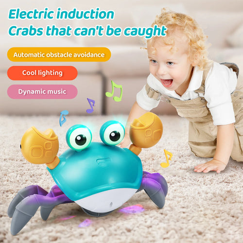 Crawling Crab Toy, Interactive Escape Crabs Walking Dancing with Music – Crawling Toy