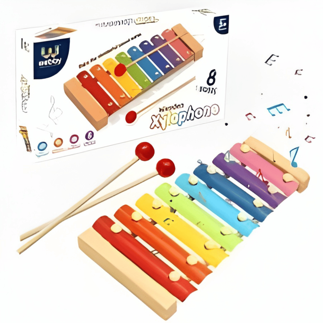 Wooden Xylophone – 8-Note Musical Toy for Kids’ Sound & Sensory Development