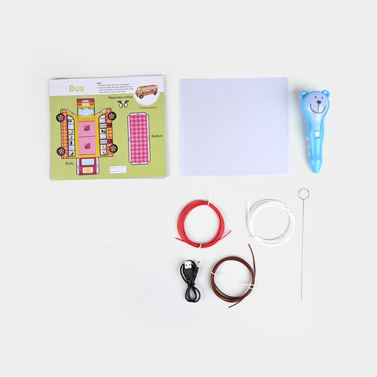 Bear 3D Drawing Pen – Cordless & Safe 3D Art Tool for Kids