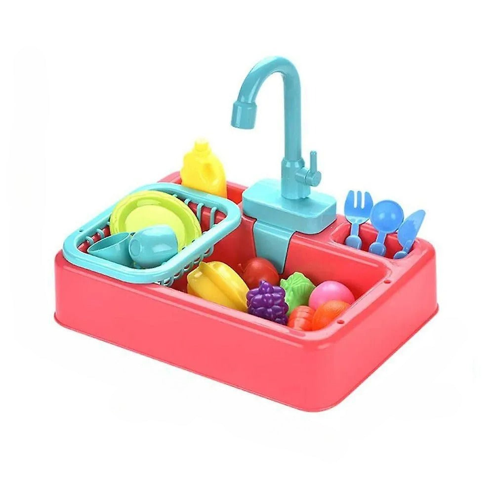 Running Water Sink Toy – Realistic Pretend Play Kitchen for Kids