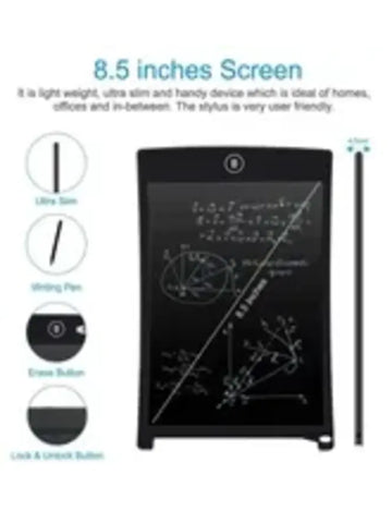 8.5” LCD Writing Tablet for Kids – Eye-Safe, Eco-Friendly Drawing Pad | Reusable Writing Board for Learning, Doodling & Practice | Best for Kids & Students