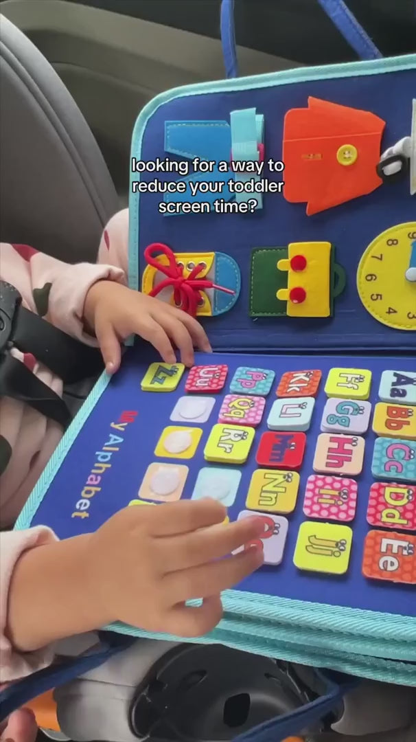 Educational Busy Book for Toddlers – Montessori Learning Toy for Fine Motor Skills, Daily Routine & Early Development